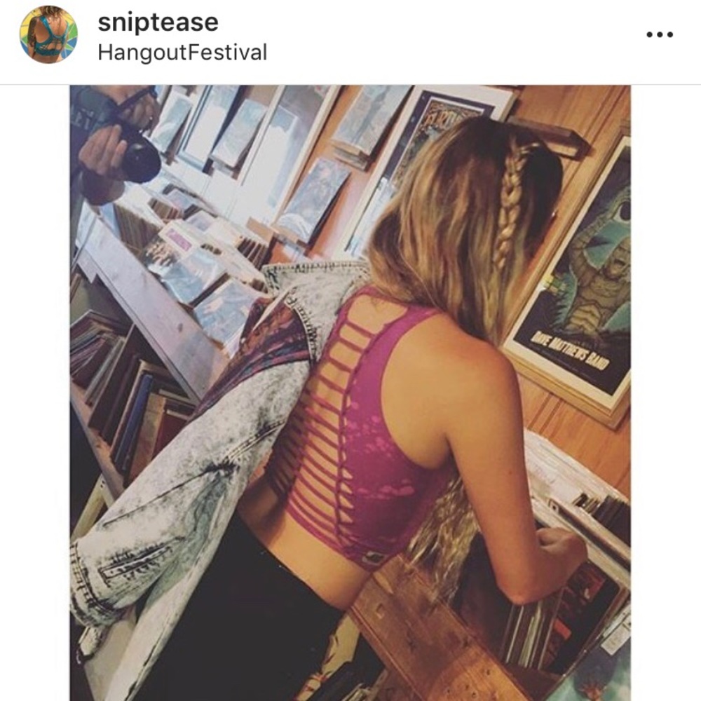 Sniptease purple crop top from Festy Besty